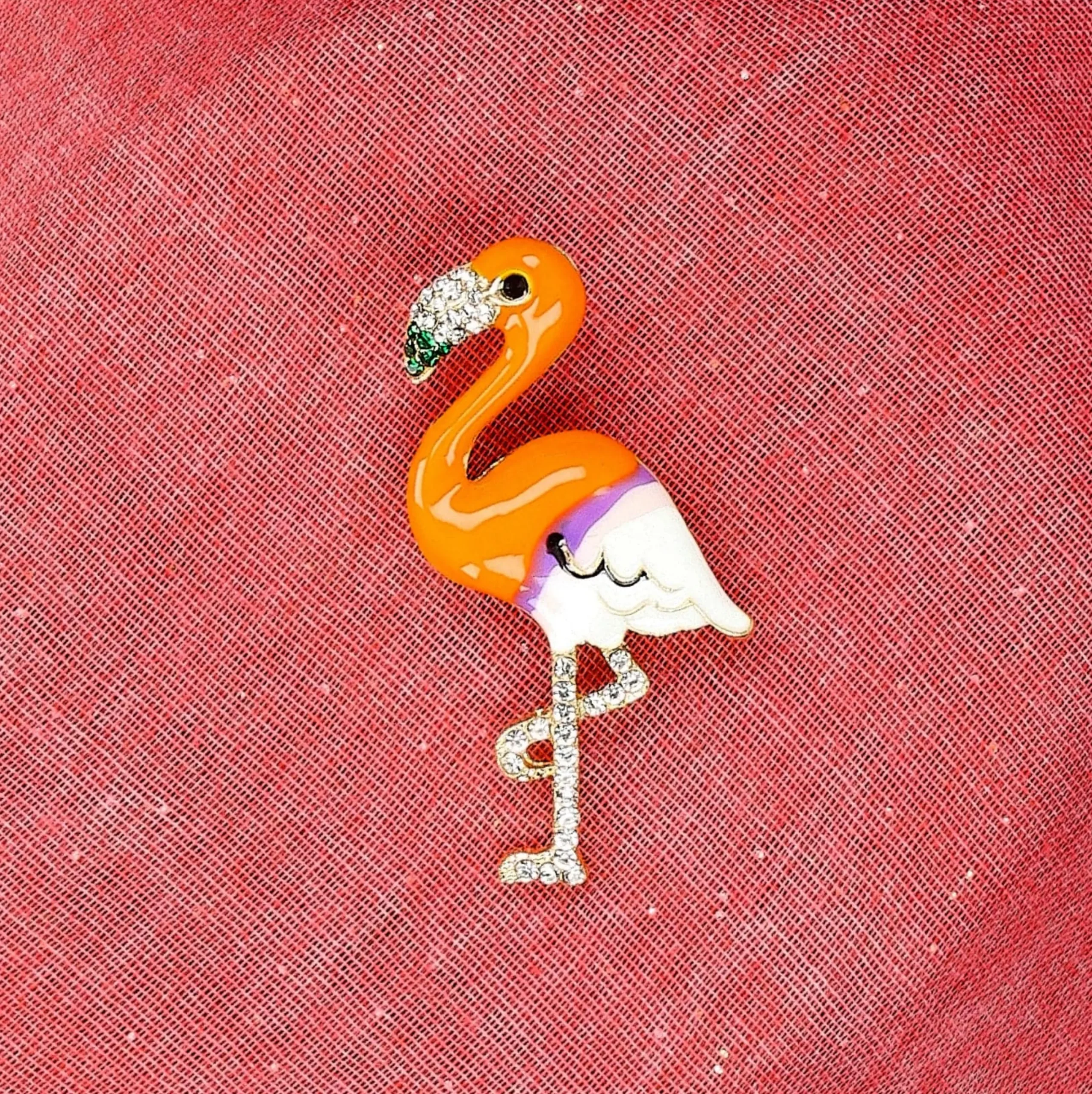 Bijou broche Flamant Rose | Laura Vita Cheap