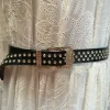 Ceinture en cuir Rockygoth | Laura Vita Fashion