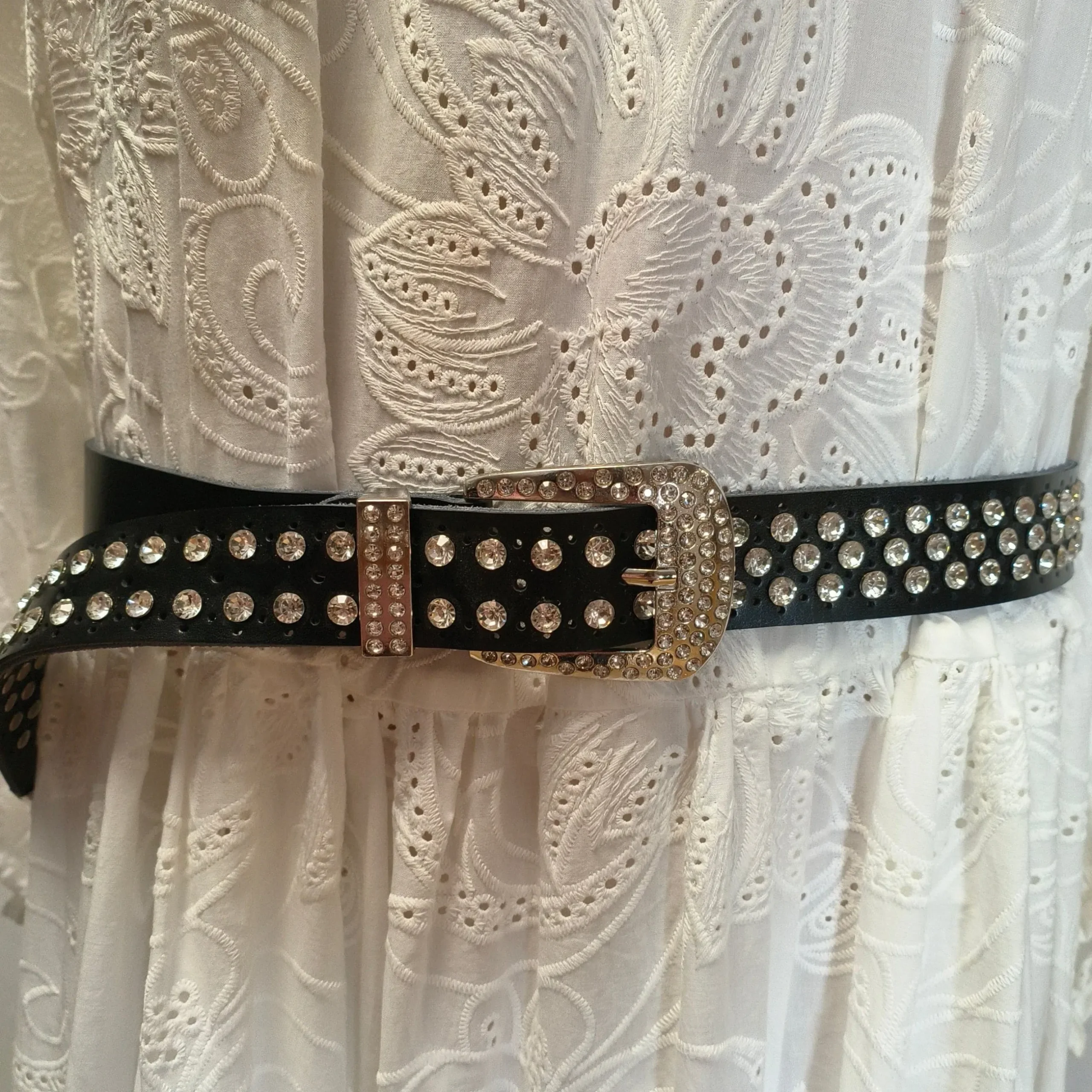 Ceinture en cuir Rockygoth | Laura Vita Fashion