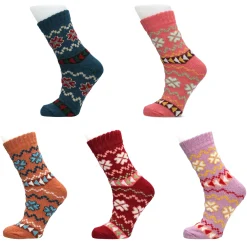 Chaussettes épaisses en lot de 5 paires Stars | Laura Vita Fashion