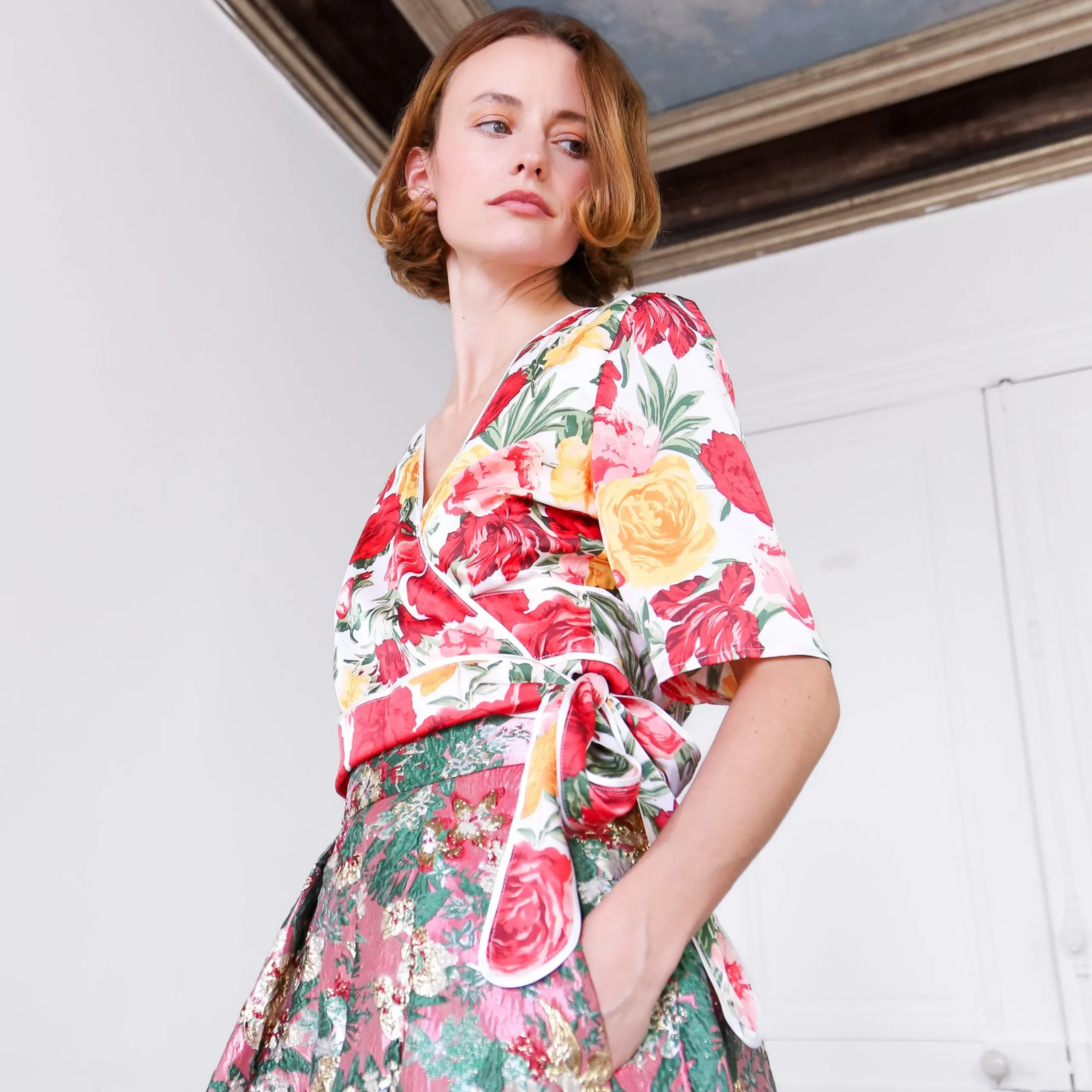 Chemisier Calleis Rouge Studio | Laura Vita Cheap