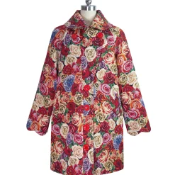 Manteau Atlas Rouge Studio | Laura Vita Best Sale