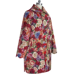 Manteau Atlas Rouge Studio | Laura Vita Best Sale