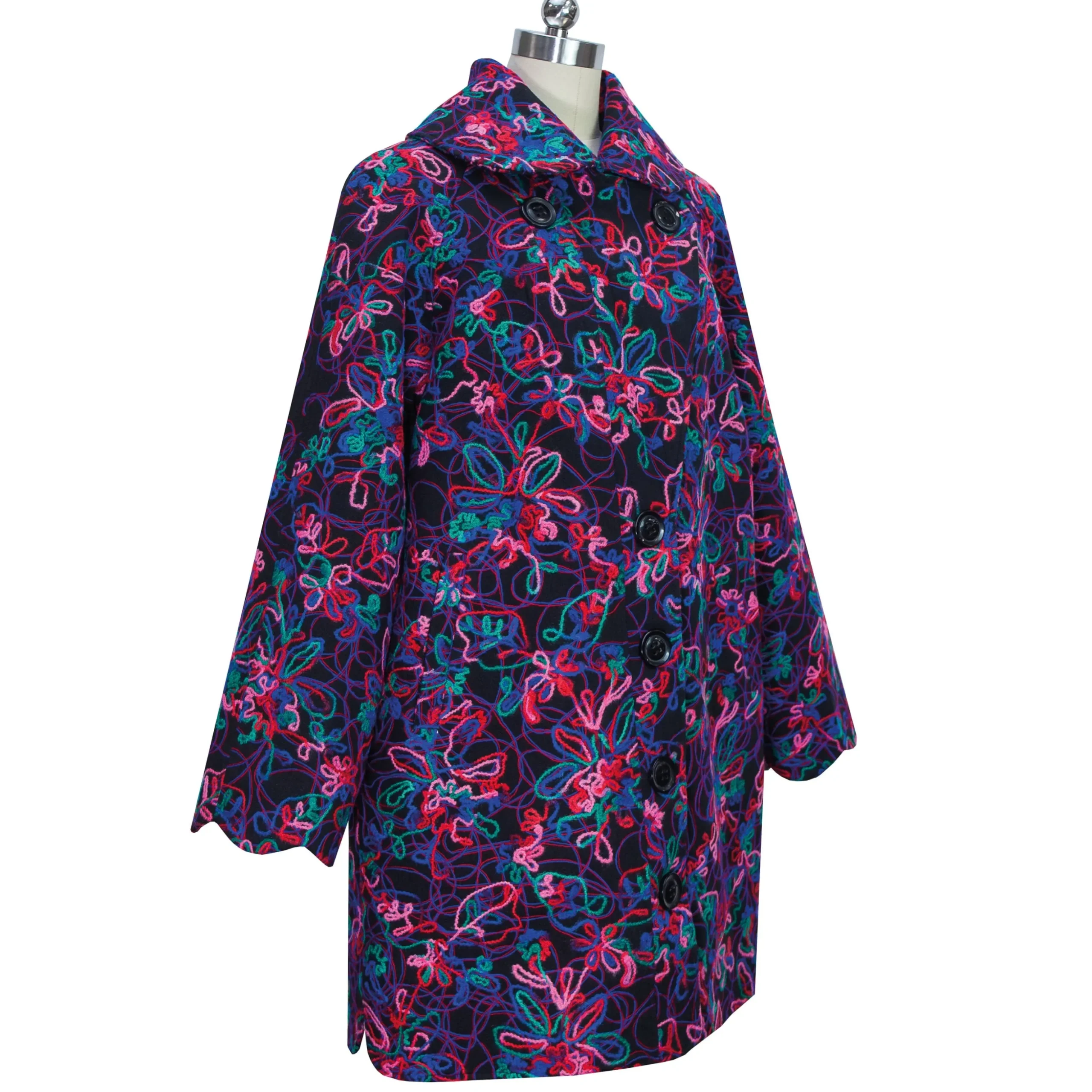 Manteau Atlas Violet Studio | Laura Vita Outlet