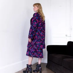 Manteau Atlas Violet Studio | Laura Vita Outlet