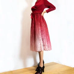 Robe Dundee Rouge dégradé Exclusivité | Laura Vita Discount