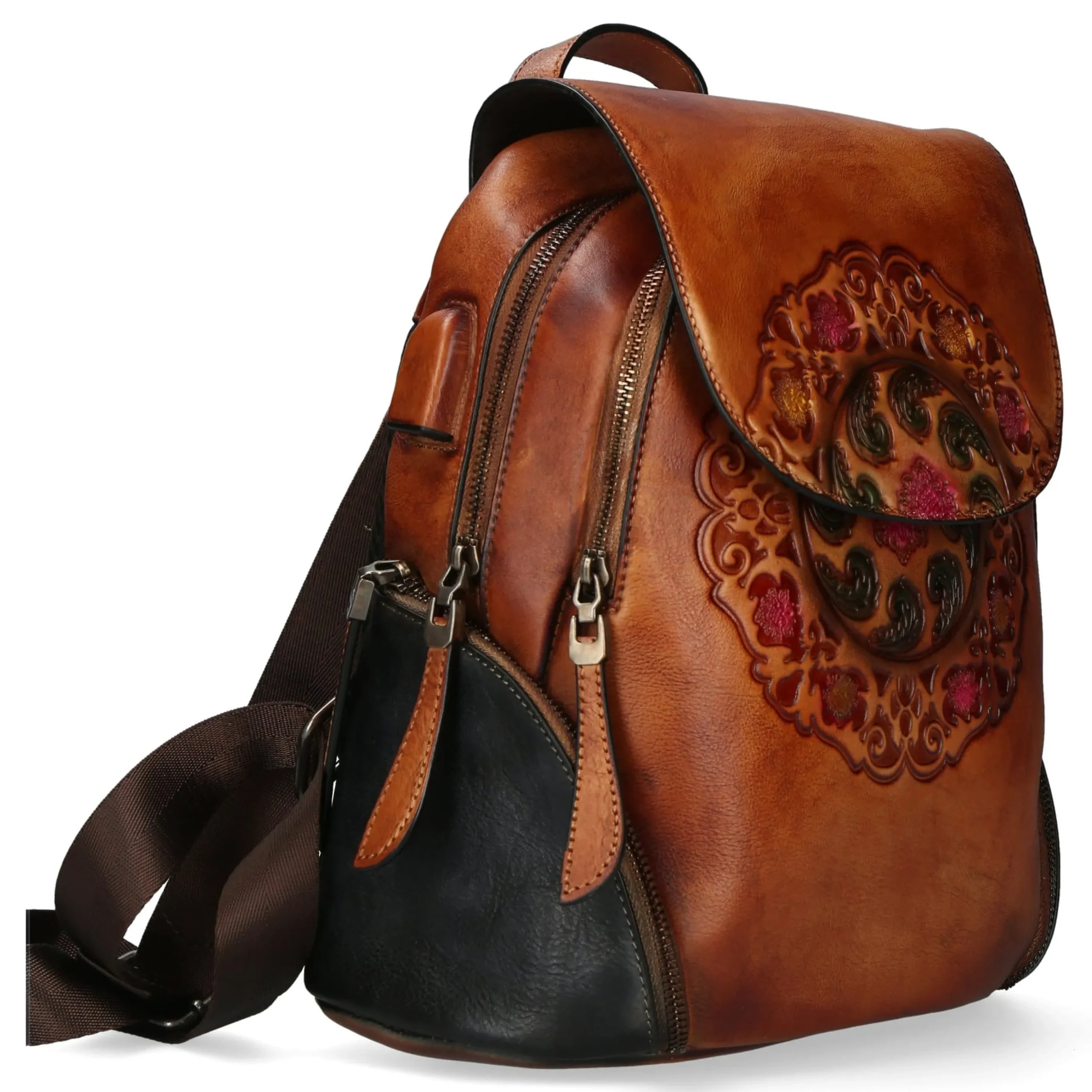 Sac à dos en cuir Dryades | Laura Vita Outlet