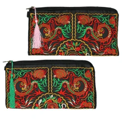 Sac pochette brodée Philae | Laura Vita Discount