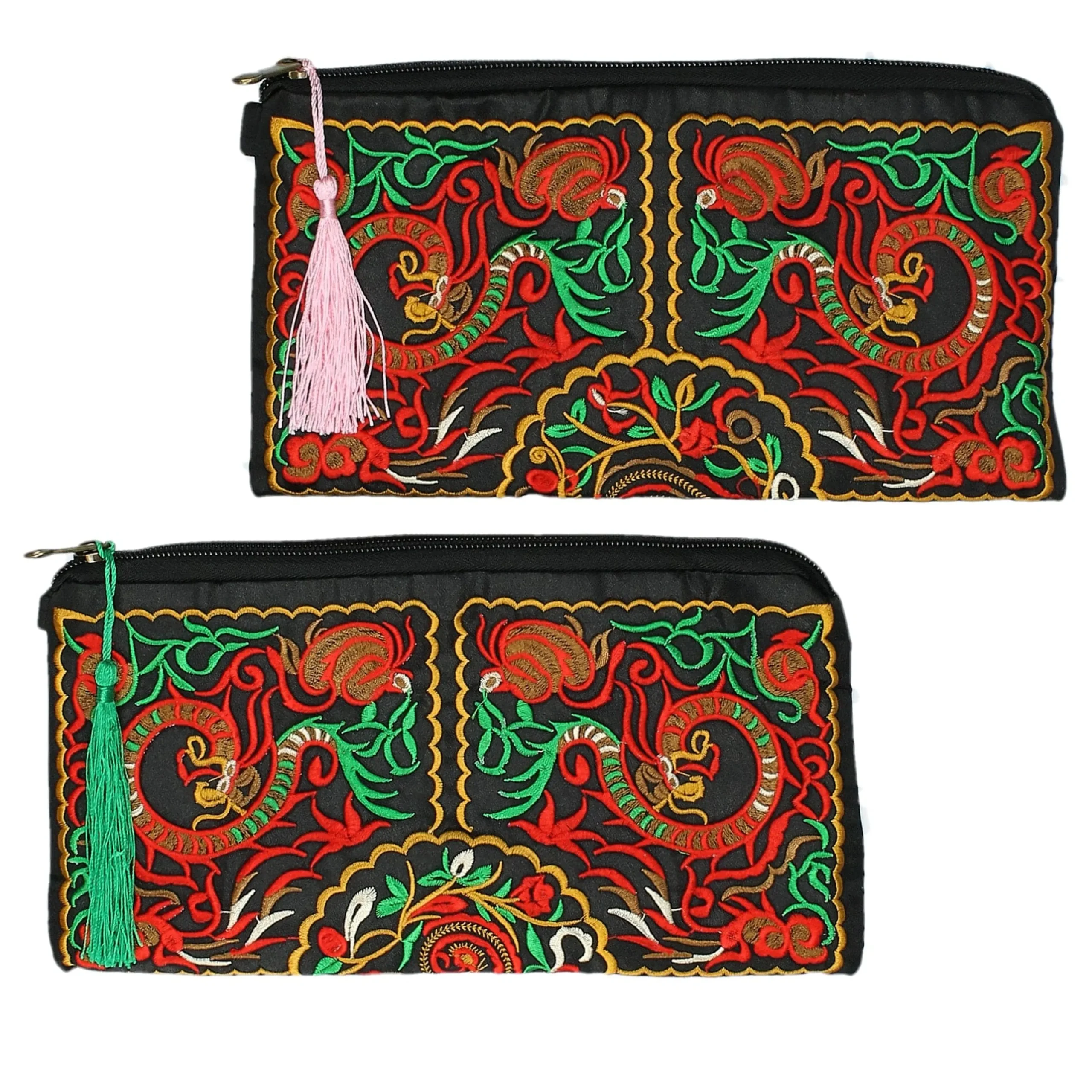 Sac pochette brodée Philae | Laura Vita Discount